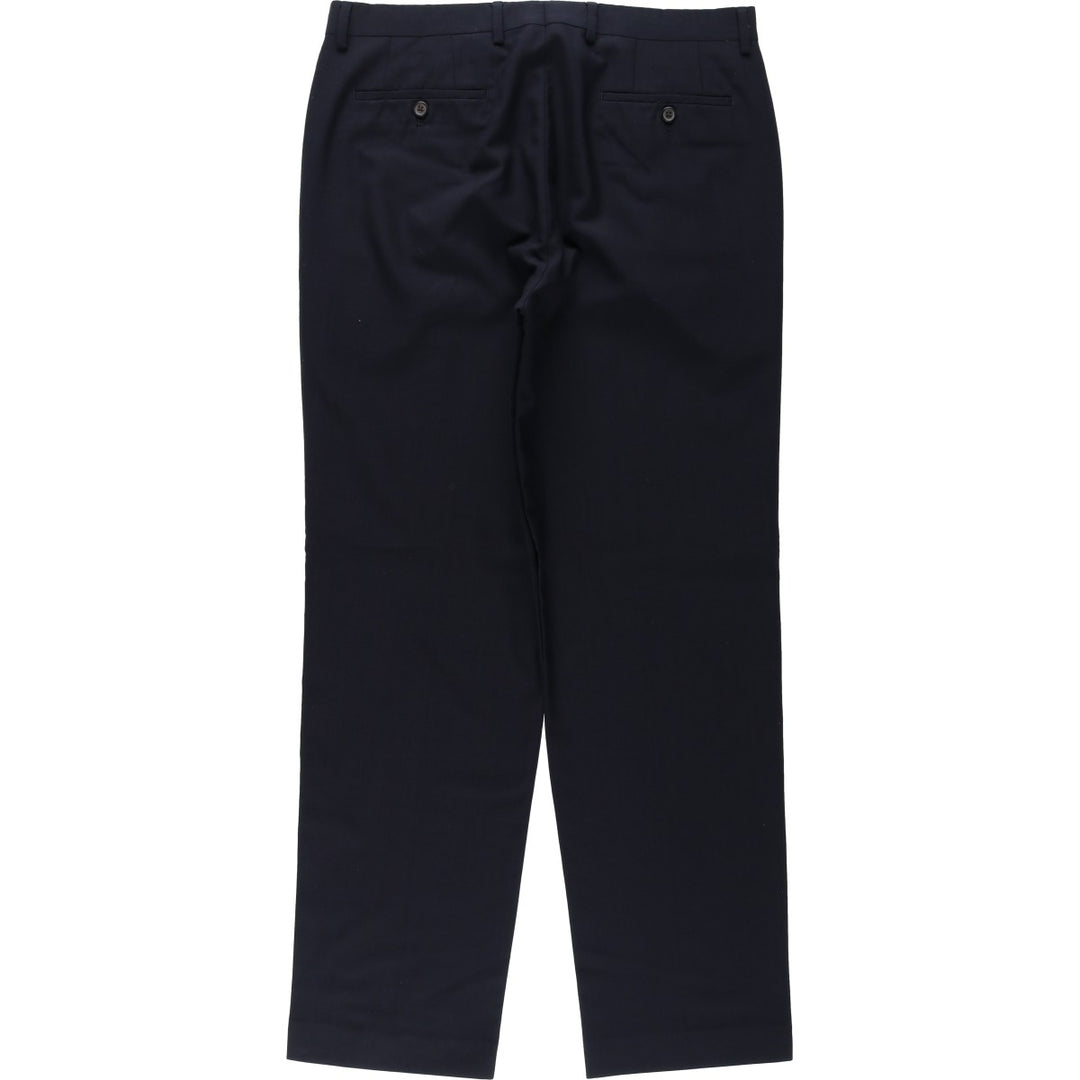Ralph Lauren LAUREN Poly-Wool Pants/Slacks, Men's Size W34 (approx.) wool black type Vintage Second Hand