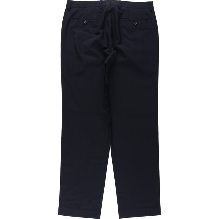 Ralph Lauren LAUREN Poly-Wool Pants/Slacks, Men's Size W34 (approx.) wool black type Vintage Second Hand