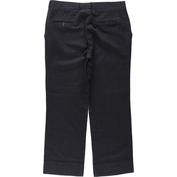 ~1970'S MAJER SLACKS Wool Pants, Slacks, Men's W34 (approx.), Vintage wool Charcoal Vintage Second Hand