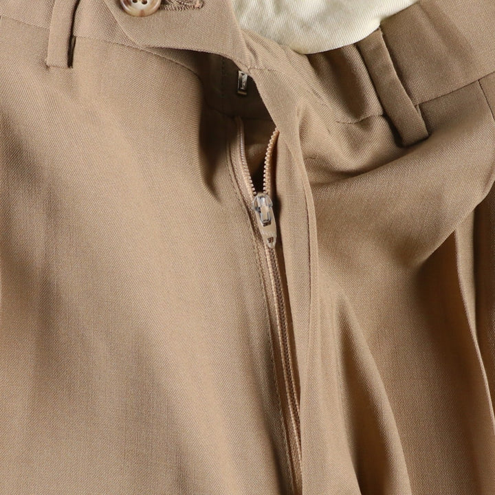 1980'S Jos.A.Bank Two-Pleat Slacks, Made in USA, Men's Size W33 (approx.), Vintage unclear Beige type Vintage Second Hand