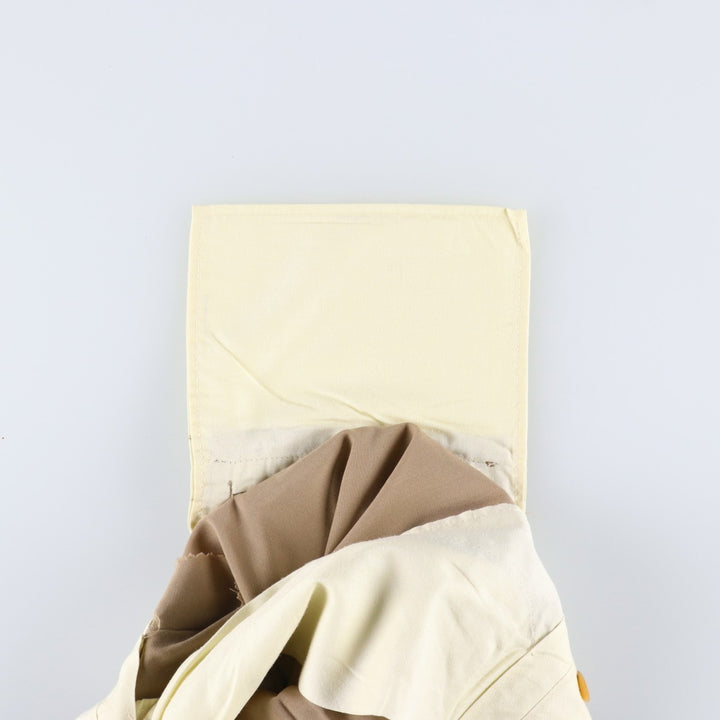 1980'S Jos.A.Bank Two-Pleat Slacks, Made in USA, Men's Size W33 (approx.), Vintage unclear Beige type Vintage Second Hand