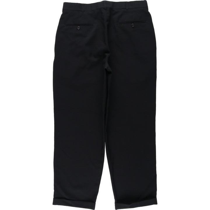 2000'S Dockers Slates Classic Fit Two-Pleat Slacks Pants, Men's Size W33 (approx.) polyester black type Vintage Second Hand
