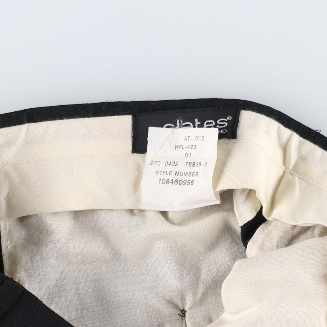2000'S Dockers Slates Classic Fit Two-Pleat Slacks Pants, Men's Size W33 (approx.) polyester black type Vintage Second Hand