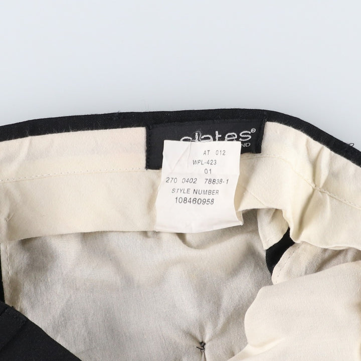 2000'S Dockers Slates Classic Fit Two-Pleat Slacks Pants, Men's Size W33 (approx.) polyester black type Vintage Second Hand