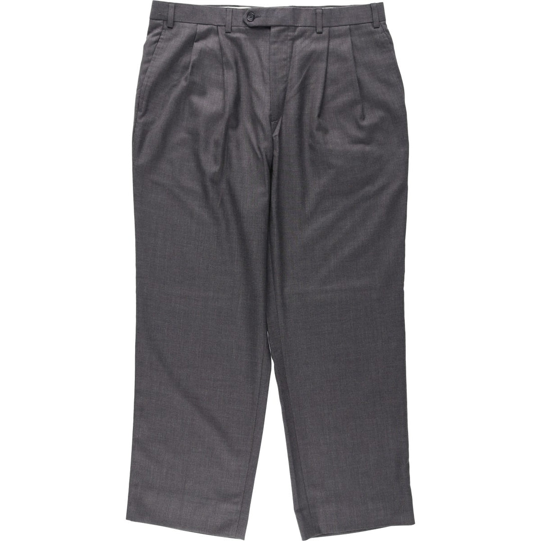 Ralph Lauren LAUREN Two-pleat slacks for men, size W36 (approx.) unclear gray type Vintage Second Hand