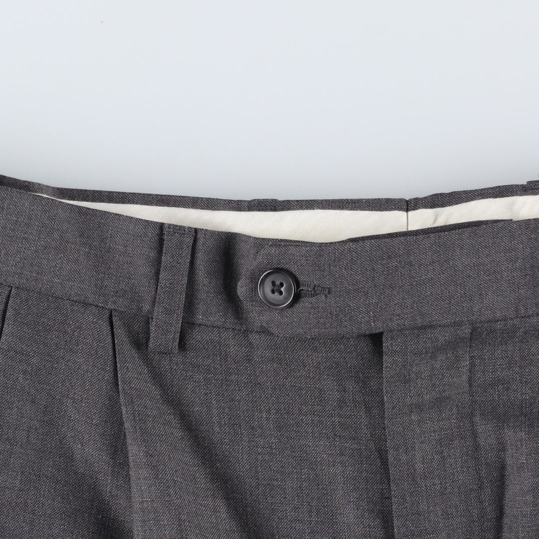 Ralph Lauren LAUREN Two-pleat slacks for men, size W36 (approx.) unclear gray type Vintage Second Hand
