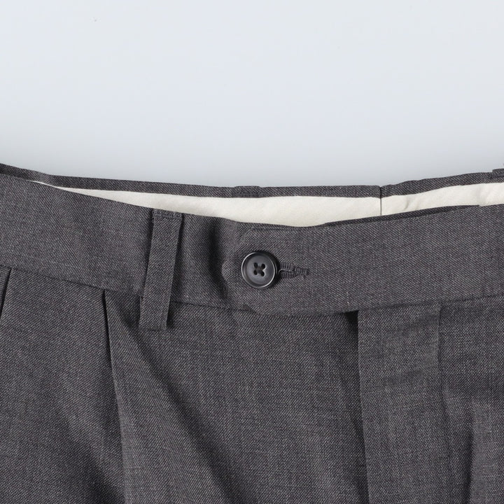 Ralph Lauren LAUREN Two-pleat slacks for men, size W36 (approx.) unclear gray type Vintage Second Hand