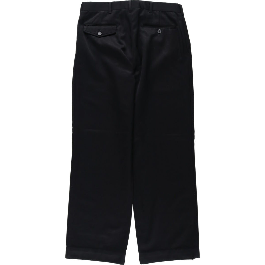 KUPPENHEIMER Premier Edition Two-Pleat Wool Trousers, Men's W32 (approx.), Vintage wool black type Vintage Second Hand
