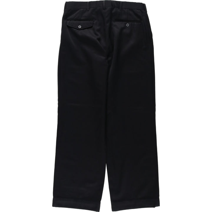 KUPPENHEIMER Premier Edition Two-Pleat Wool Trousers, Men's W32 (approx.), Vintage wool black type Vintage Second Hand