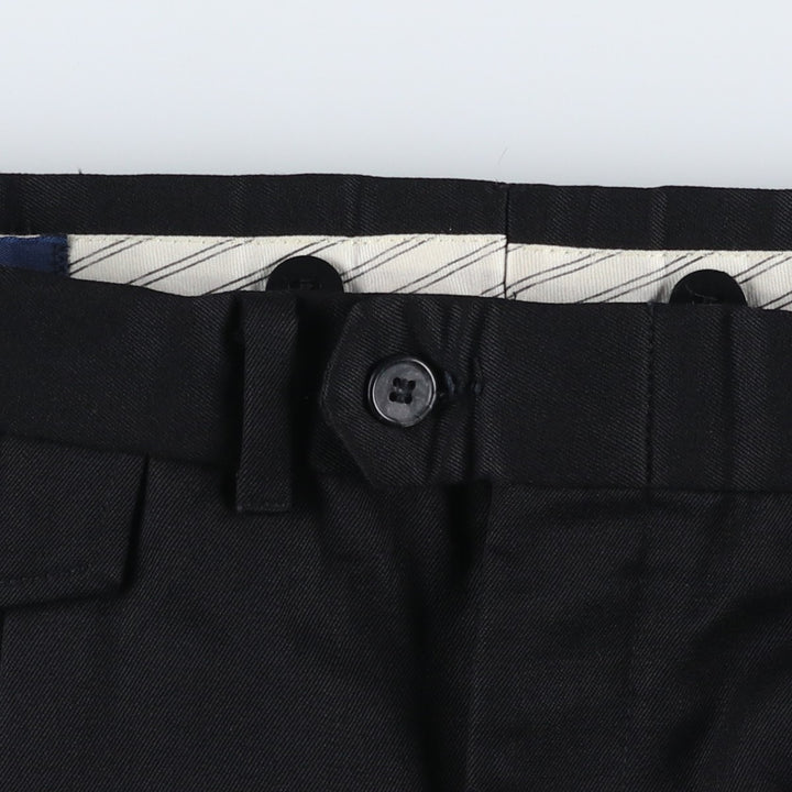 KUPPENHEIMER Premier Edition Two-Pleat Wool Trousers, Men's W32 (approx.), Vintage wool black type Vintage Second Hand
