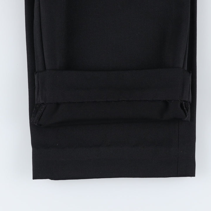 KUPPENHEIMER Premier Edition Two-Pleat Wool Trousers, Men's W32 (approx.), Vintage wool black type Vintage Second Hand