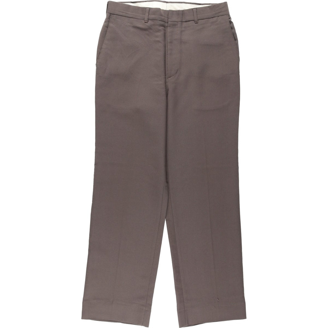 HAGGAR Men's Slacks Pants, Size W31 (approx.), Vintage polyester brown type Vintage Second Hand