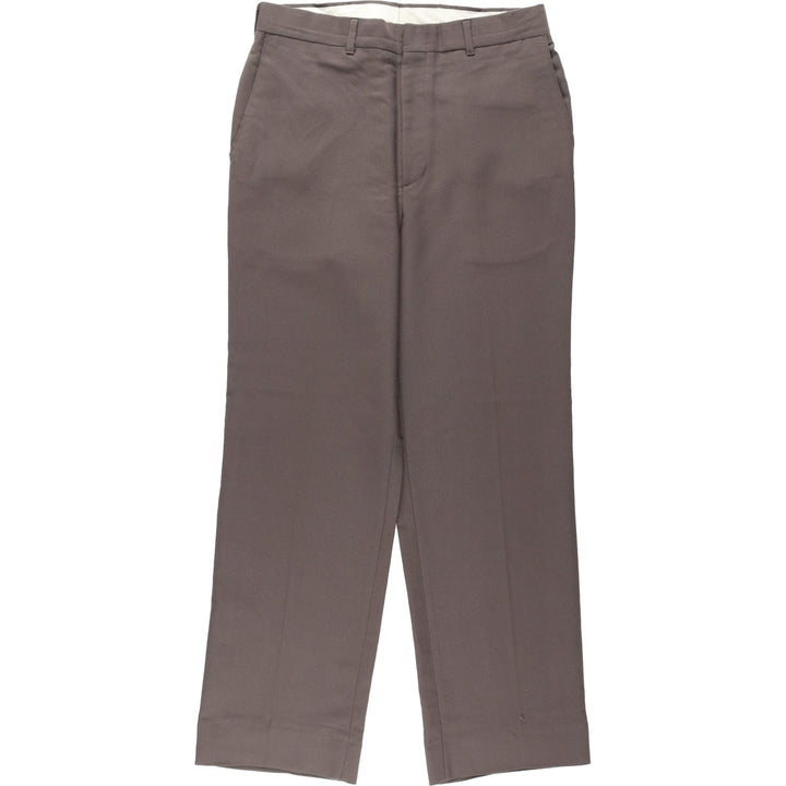 HAGGAR Men's Slacks Pants, Size W31 (approx.), Vintage polyester brown type Vintage Second Hand