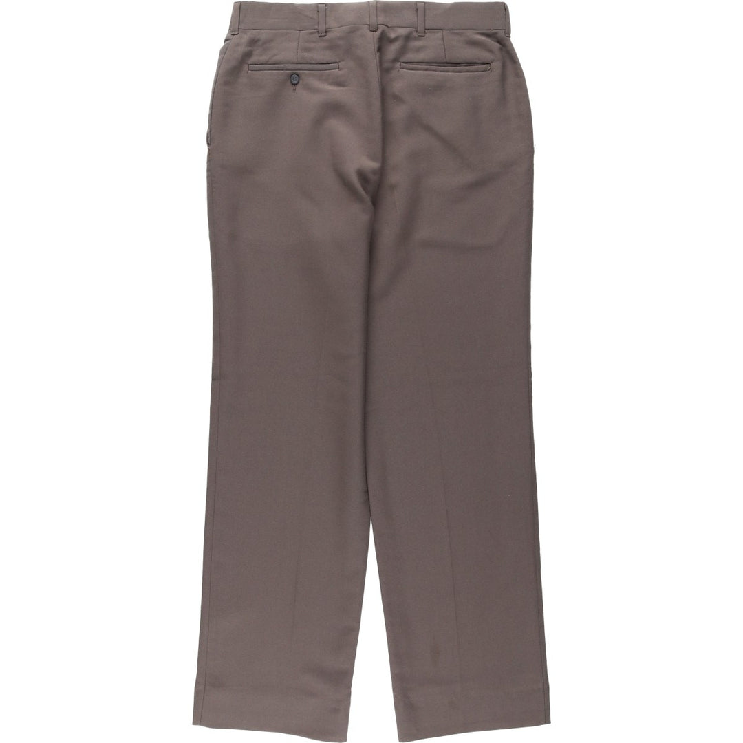 HAGGAR Men's Slacks Pants, Size W31 (approx.), Vintage polyester brown type Vintage Second Hand
