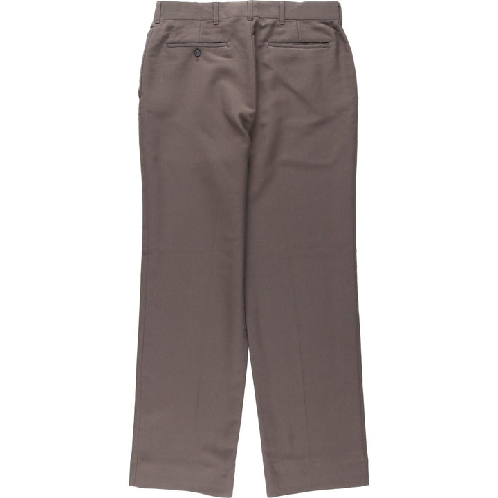 HAGGAR Men's Slacks Pants, Size W31 (approx.), Vintage polyester brown type Vintage Second Hand