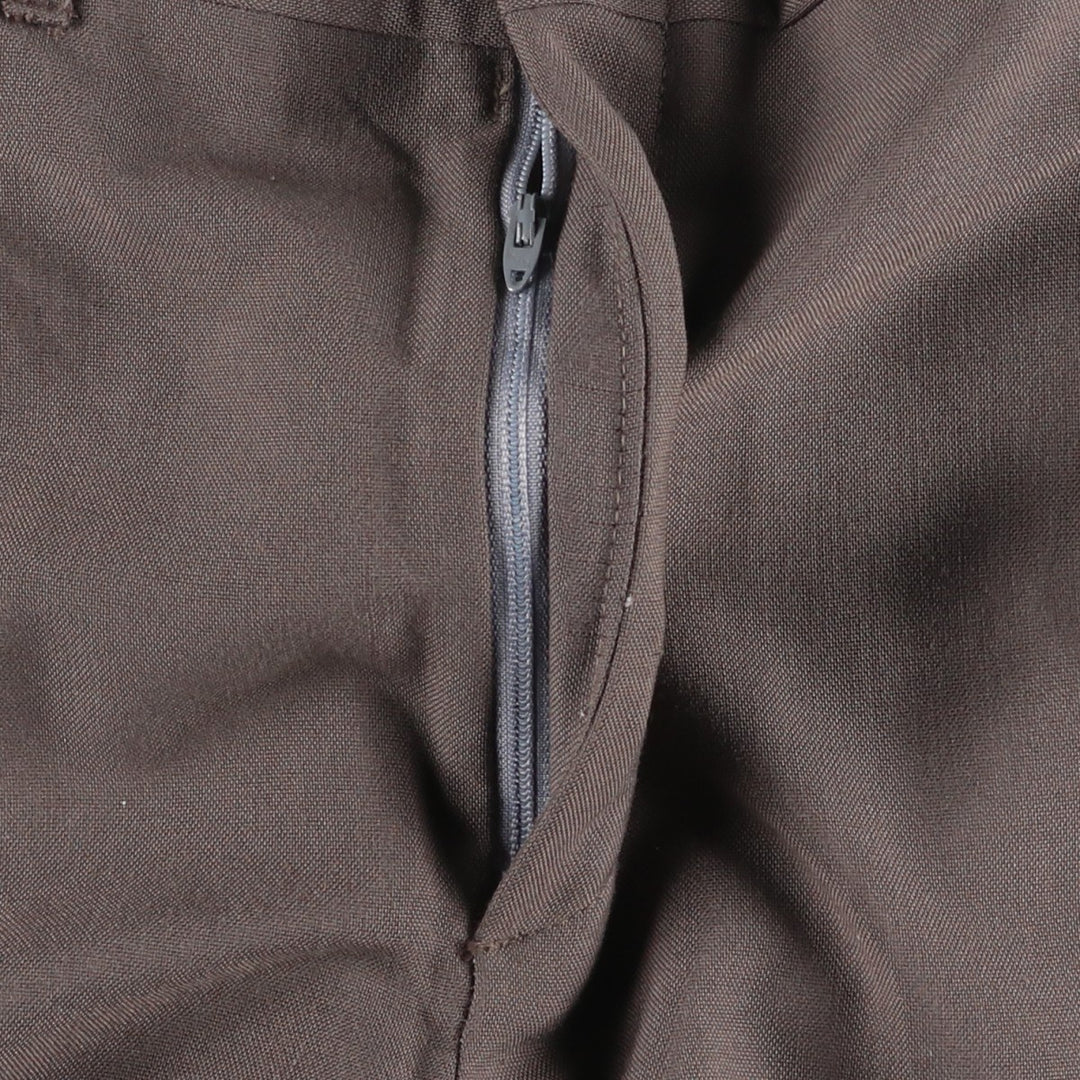 HAGGAR Men's Slacks Pants, Size W31 (approx.), Vintage polyester brown type Vintage Second Hand