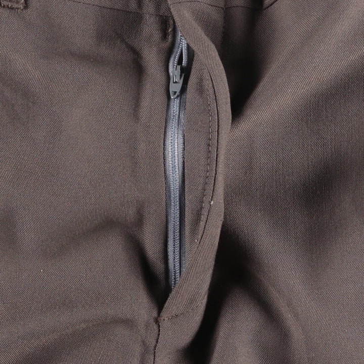 HAGGAR Men's Slacks Pants, Size W31 (approx.), Vintage polyester brown type Vintage Second Hand