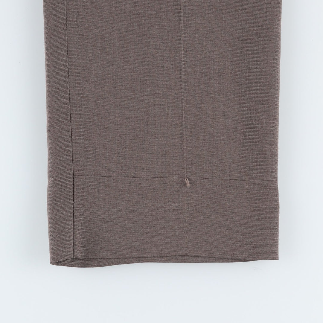 HAGGAR Men's Slacks Pants, Size W31 (approx.), Vintage polyester brown type Vintage Second Hand