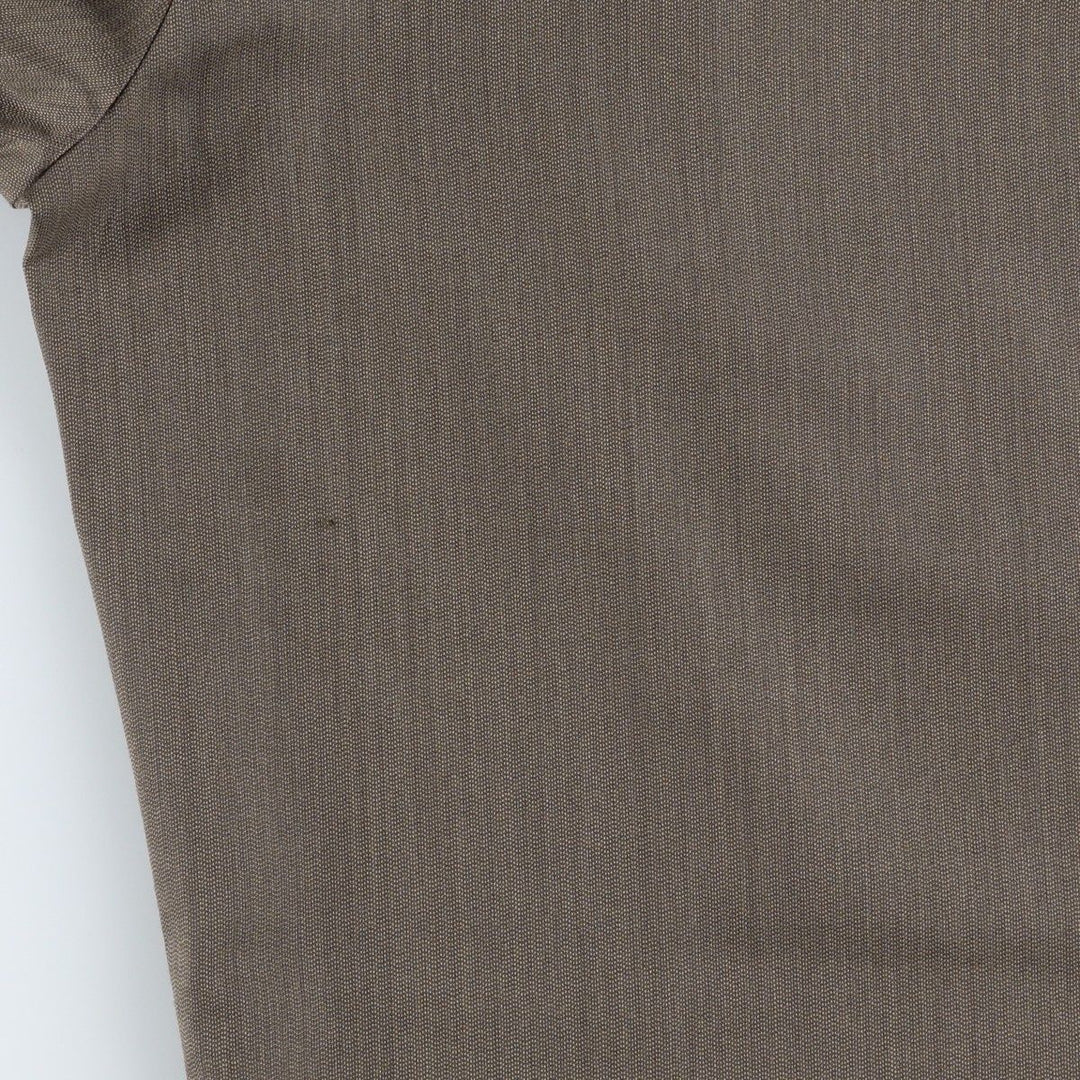 TOWNCRAFT Two-Pleat Slacks Pants, Men's W35 (approx.) polyester brown type Vintage Second Hand