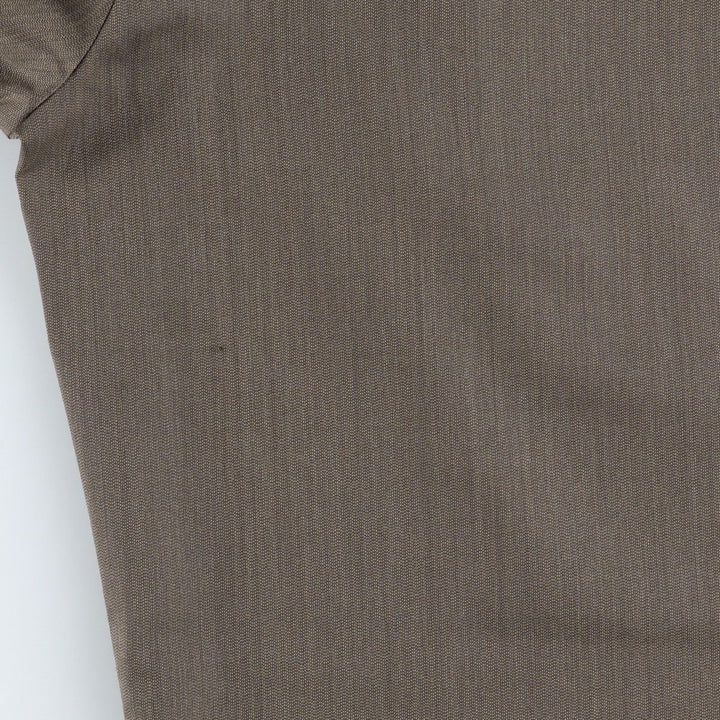 TOWNCRAFT Two-Pleat Slacks Pants, Men's W35 (approx.) polyester brown type Vintage Second Hand