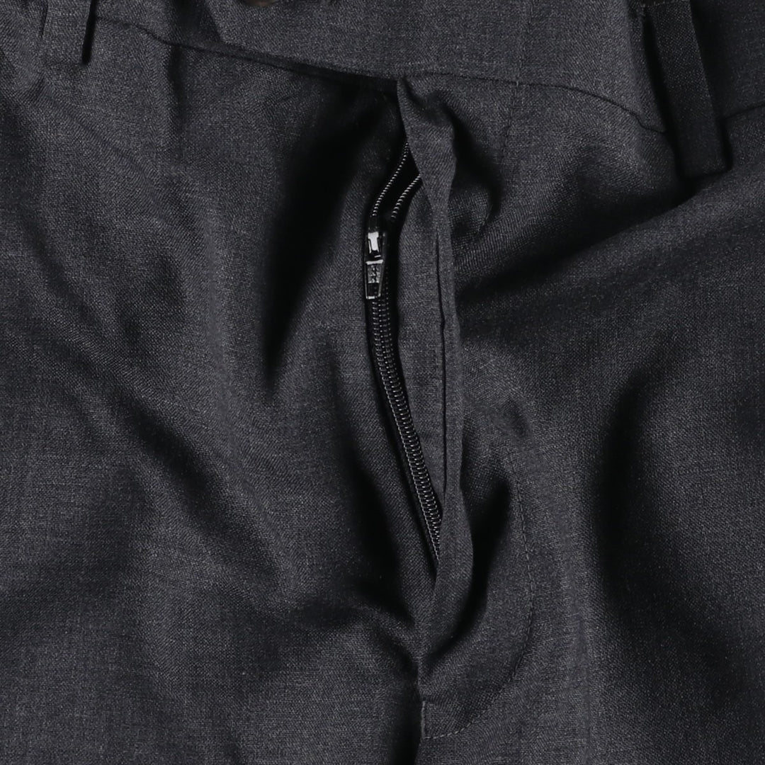 Ralph Lauren LAUREN wool trousers/slacks for men, size W35 (approx.) wool Charcoal Vintage Second Hand