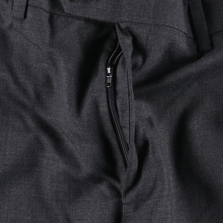 Ralph Lauren LAUREN wool trousers/slacks for men, size W35 (approx.) wool Charcoal Vintage Second Hand