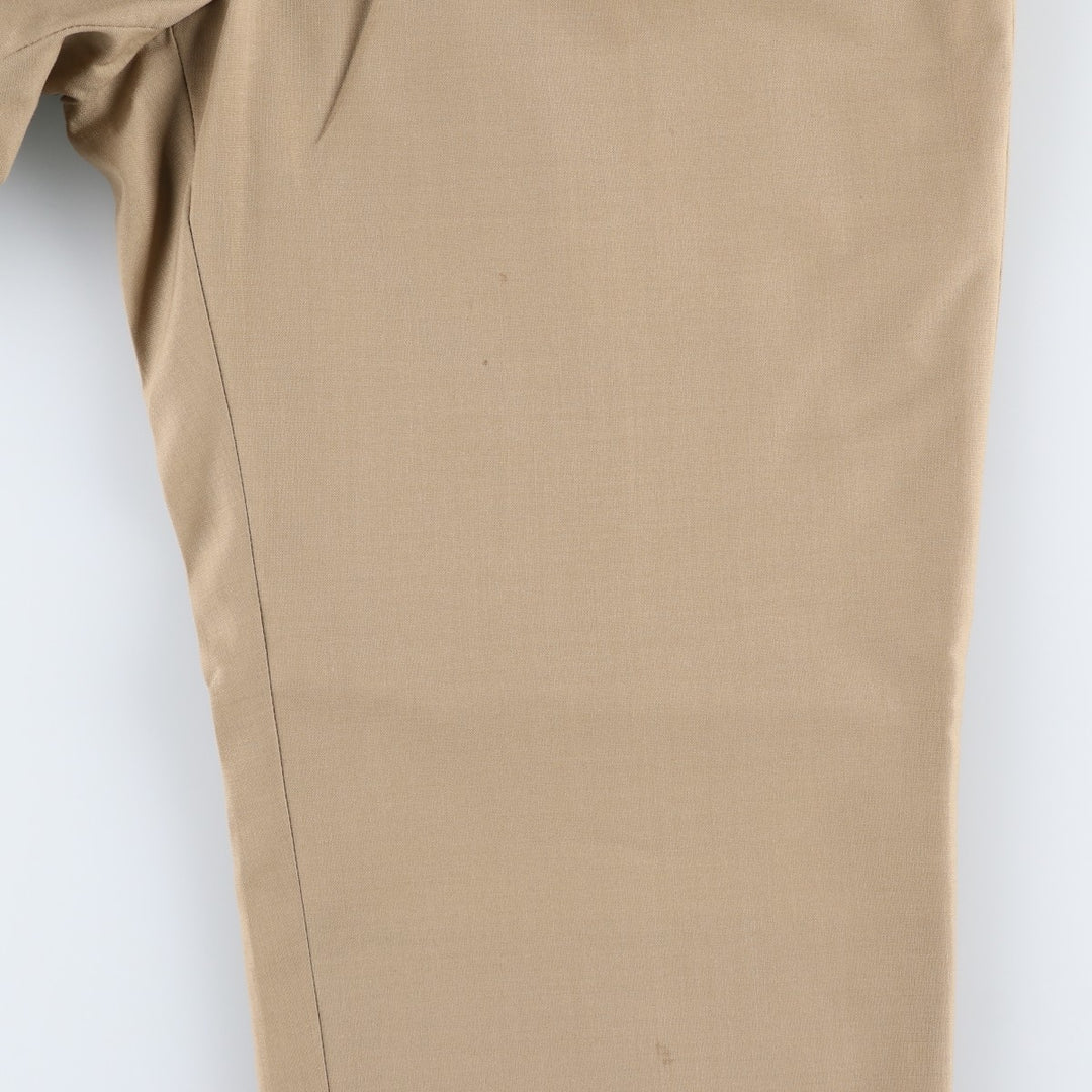 Ralph Lauren LAUREN Two-pleat wool trousers, men's size W35 (approx.) wool Beige type Vintage Second Hand