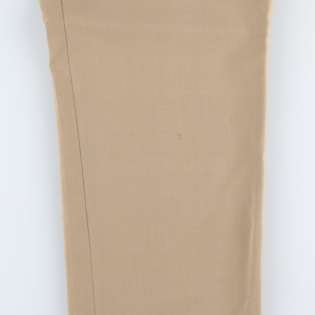 Ralph Lauren LAUREN Two-pleat wool trousers, men's size W35 (approx.) wool Beige type Vintage Second Hand