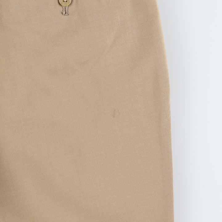 Ralph Lauren LAUREN Two-pleat wool trousers, men's size W35 (approx.) wool Beige type Vintage Second Hand