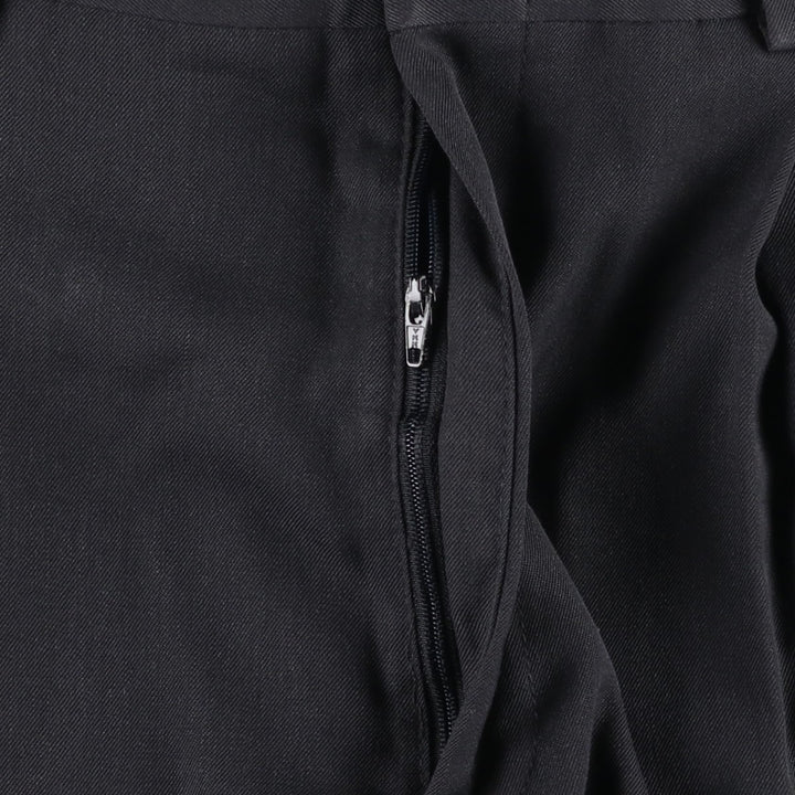 90'S Dockers two-pleat slacks, men's size W34 (approx.), vintage. polyester Charcoal Vintage Second Hand