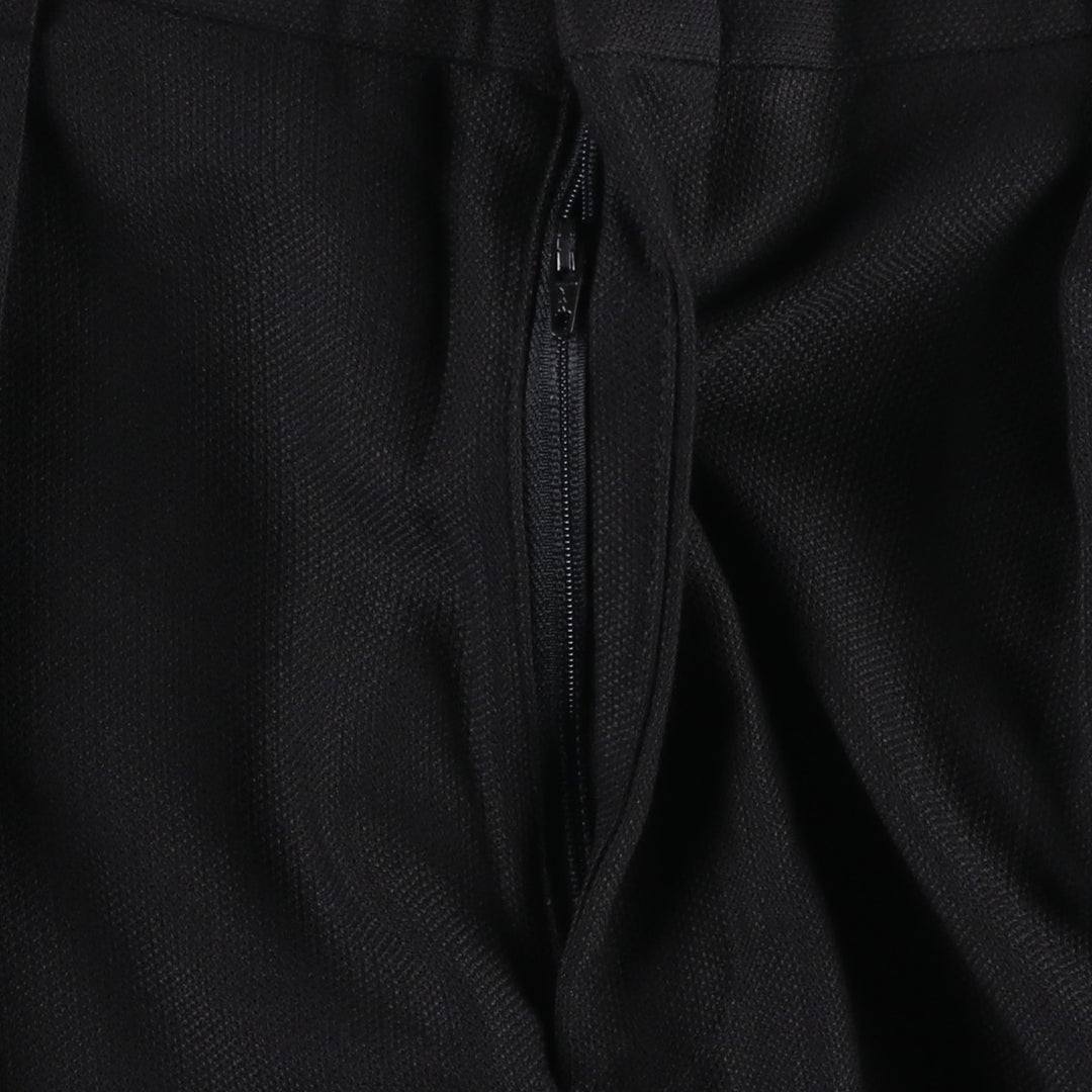 Perry Ellis PERRY ELLIS PORTFOLIO Two-pleat Slacks Men's Size W34 polyester black type Vintage Second Hand