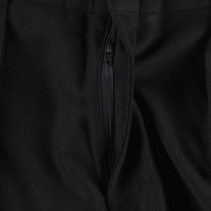 Perry Ellis PERRY ELLIS PORTFOLIO Two-pleat Slacks Men's Size W34 polyester black type Vintage Second Hand