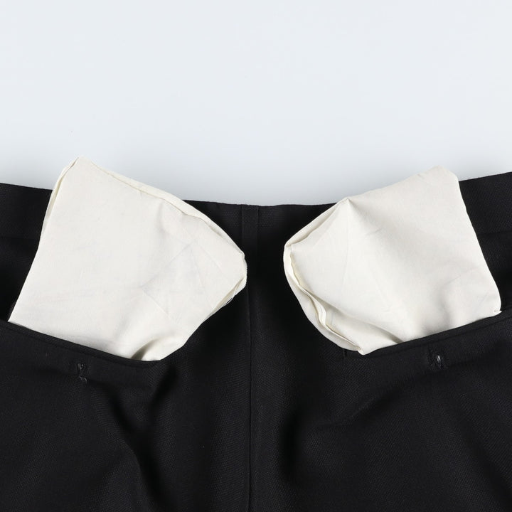 Perry Ellis PERRY ELLIS PORTFOLIO Two-pleat Slacks Men's Size W34 polyester black type Vintage Second Hand