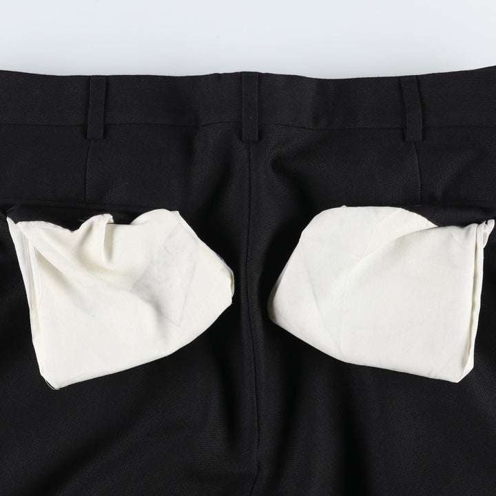 Perry Ellis PERRY ELLIS PORTFOLIO Two-pleat Slacks Men's Size W34 polyester black type Vintage Second Hand