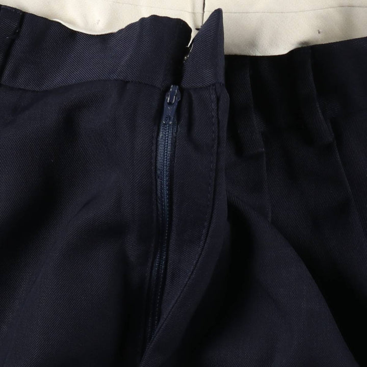 Dockers Dress Slacks, two-pleat slacks, men's size W36 (approx.) polyester navy blue type Vintage Second Hand