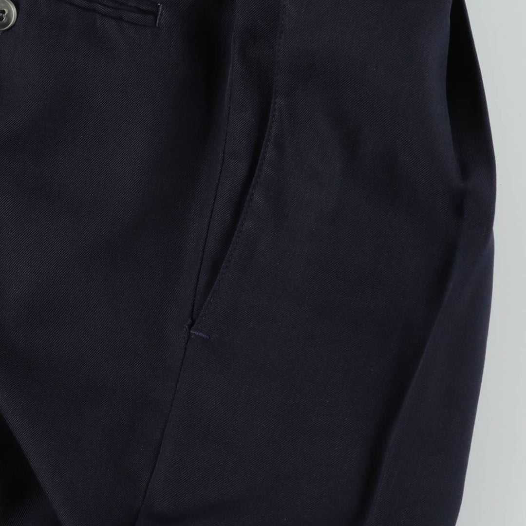 Dockers Dress Slacks, two-pleat slacks, men's size W36 (approx.) polyester navy blue type Vintage Second Hand