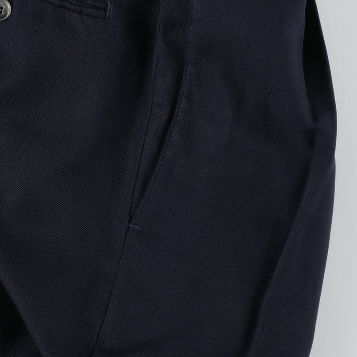 Dockers Dress Slacks, two-pleat slacks, men's size W36 (approx.) polyester navy blue type Vintage Second Hand