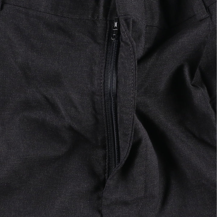80s-90'S Lands' End Two-Pleat Wool Trousers, Made in USA, Men's Size W34 (approx.), Vintage wool Charcoal Vintage Second Hand