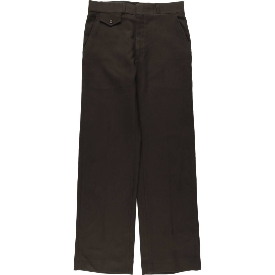 Haggar Body Work Slacks Pants, Made in USA, Men's W30 (approx.), Vintage unclear walnut Vintage Second Hand