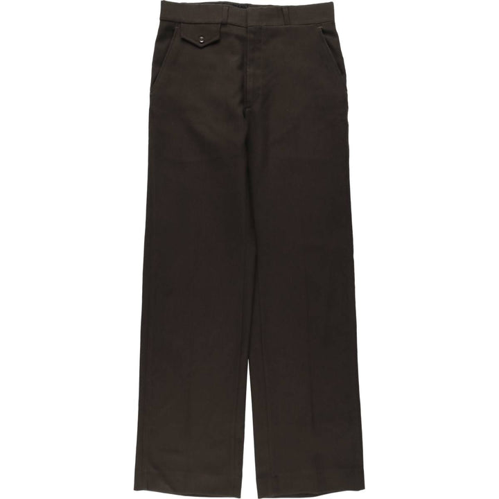 Haggar Body Work Slacks Pants, Made in USA, Men's W30 (approx.), Vintage unclear walnut Vintage Second Hand