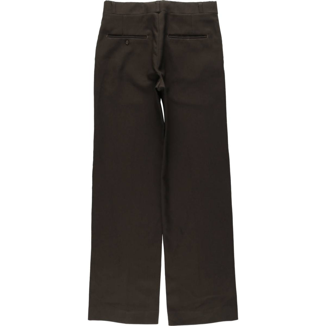 Haggar Body Work Slacks Pants, Made in USA, Men's W30 (approx.), Vintage unclear walnut Vintage Second Hand