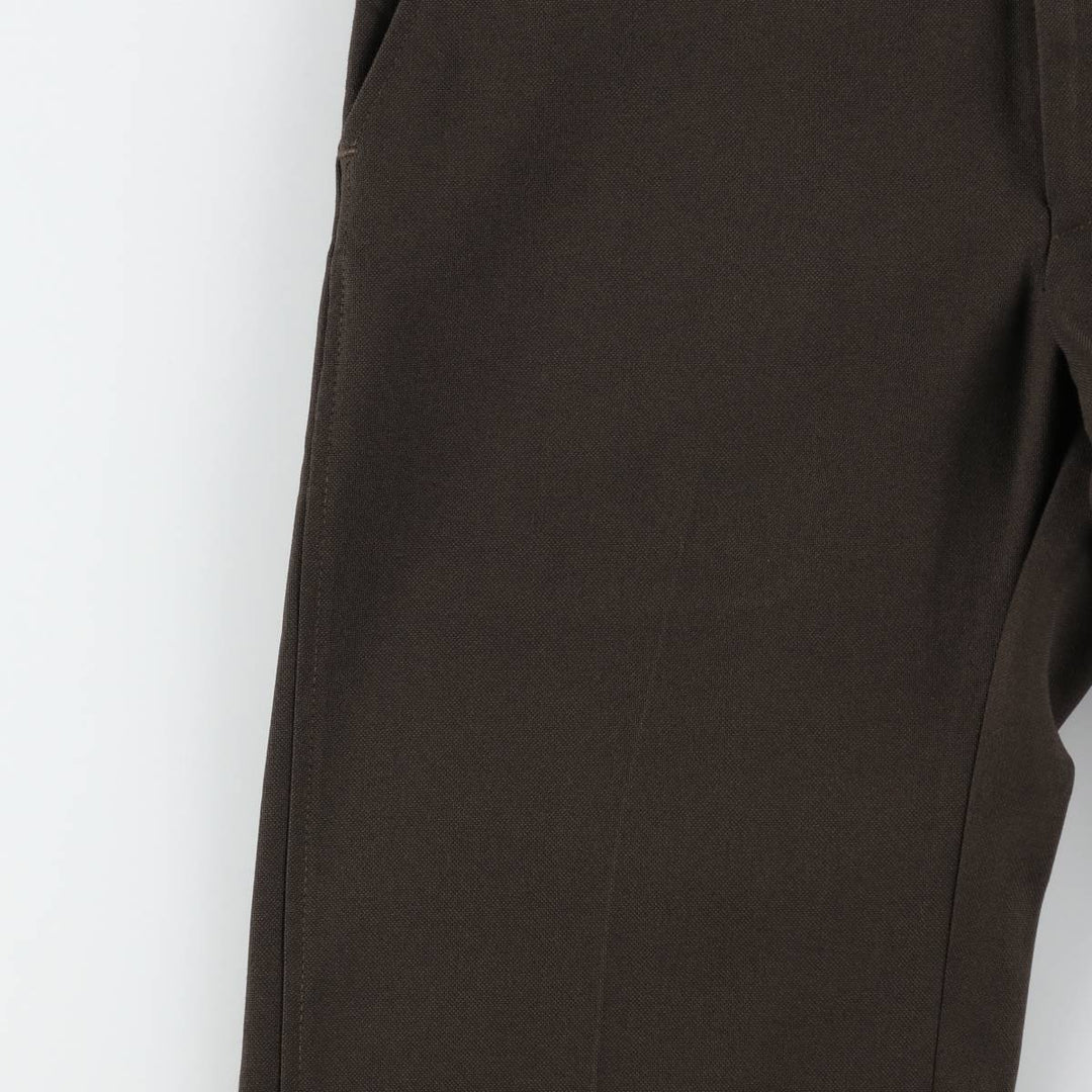 Haggar Body Work Slacks Pants, Made in USA, Men's W30 (approx.), Vintage unclear walnut Vintage Second Hand