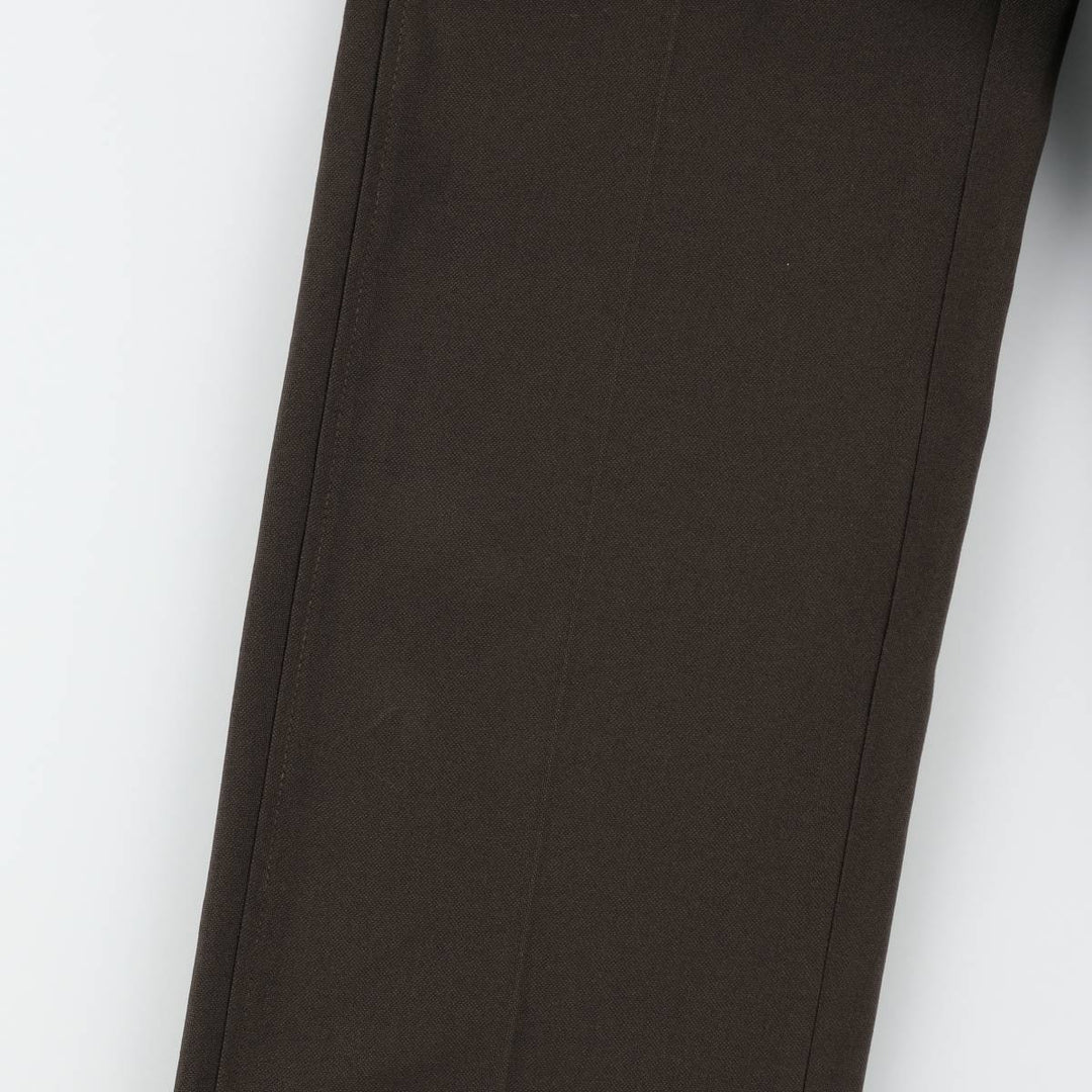 Haggar Body Work Slacks Pants, Made in USA, Men's W30 (approx.), Vintage unclear walnut Vintage Second Hand