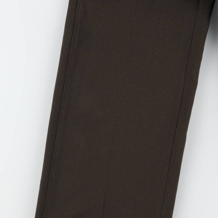Haggar Body Work Slacks Pants, Made in USA, Men's W30 (approx.), Vintage unclear walnut Vintage Second Hand