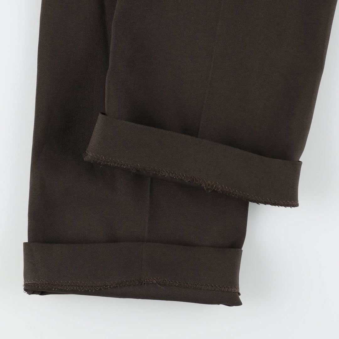 Haggar Body Work Slacks Pants, Made in USA, Men's W30 (approx.), Vintage unclear walnut Vintage Second Hand