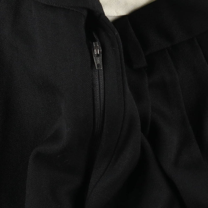 PAUL DIONE Three-Pleat Wool Trousers, Made in Canada, Men's Size W30 (approx.), Vintage wool black type Vintage Second Hand