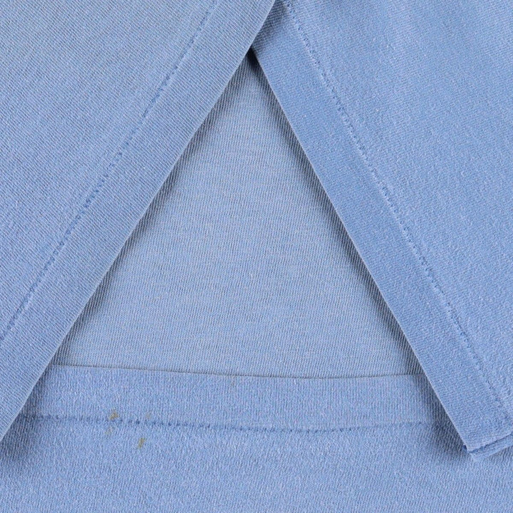 90'S Hanes BEEFY-T Printed T-shirt Made in USA Men's XL Vintage cotton Blue type light blue Vintage Second Hand