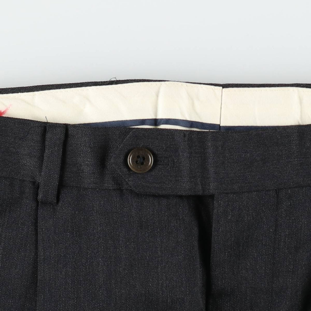Brooks Brothers 1818 Madison Two-Pleat Wool Trousers, Men's Size W34 (approx.) wool Charcoal Vintage Second Hand