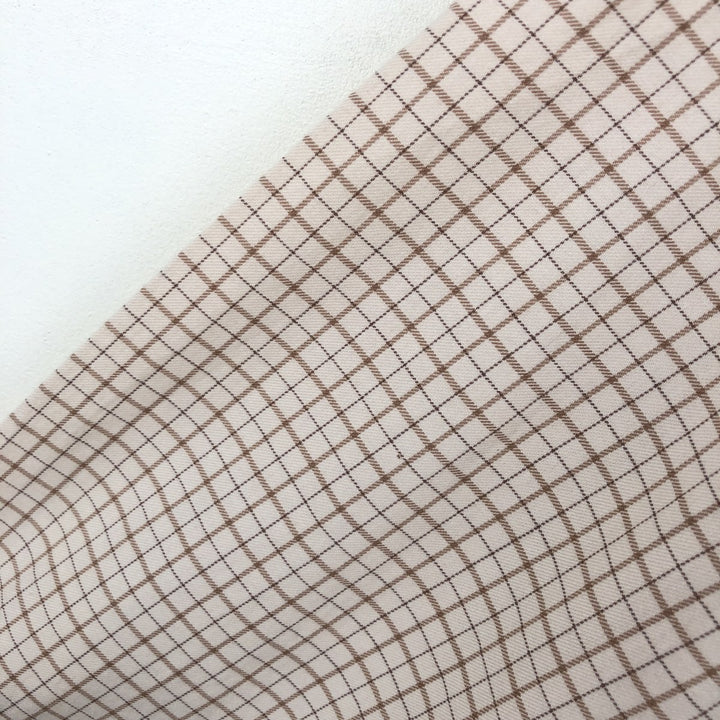 Ralph Lauren CUSTOM FIT long sleeve button down check shirt men's XL size cotton Beige type Vintage Second Hand