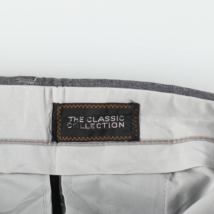 Sears THE CLASSIC COLLECTION Men's Slacks Pants, Size W34 (approx.), Vintage unclear gray type Vintage Second Hand
